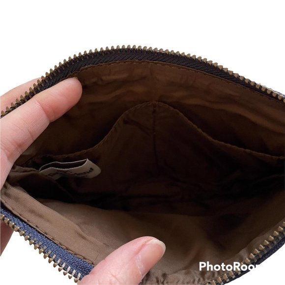 Timberland Navy Hand Clutch Quilted Zip Top Bag - Picture 5 of 6